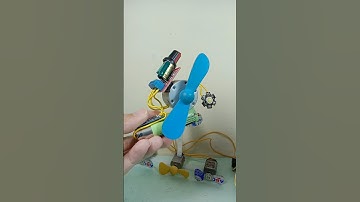 FAN MACHINE USING A DC MOTOR DIMMER AND A USED DVD DYNAMO