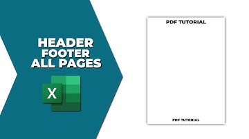 How to add header and footer in excel for all pages