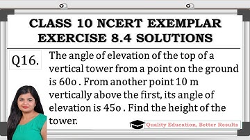 Exercise 8.4 Q16 NCERT Exemplar  Class 10 Maths @MathsTeacher