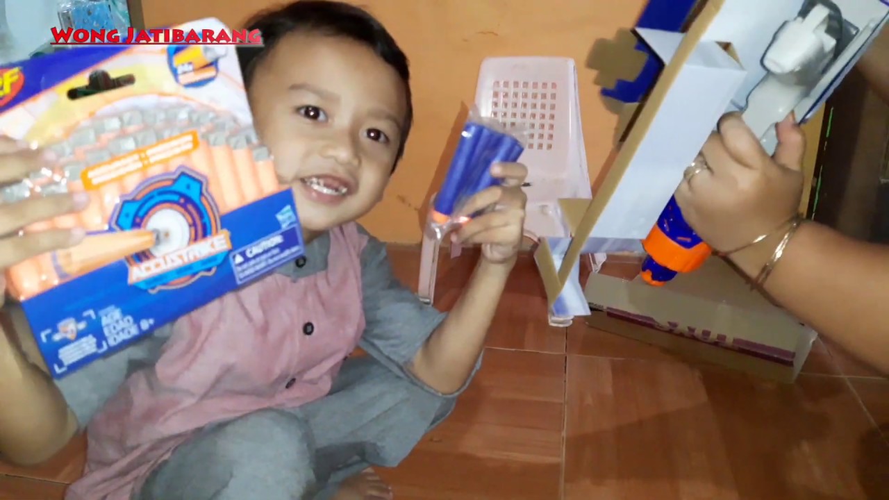 Unboxing Mainan Pistol Keren Nerf N Strike Elite Youtube