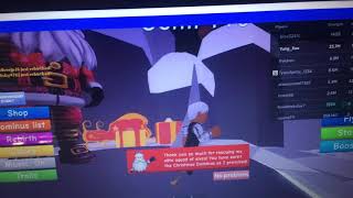 How to get the Christmas dominus in roblox