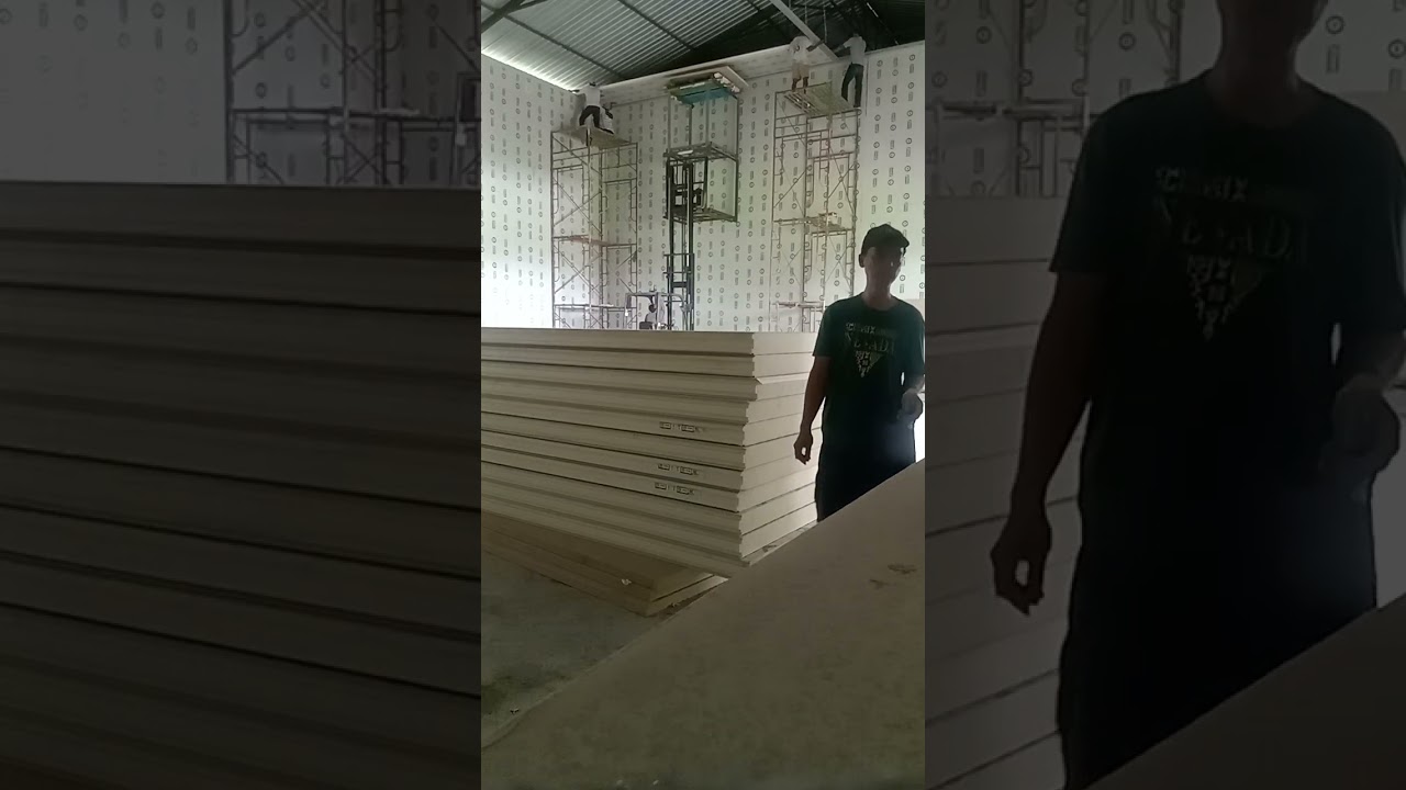 Pasang atap panel cold storage