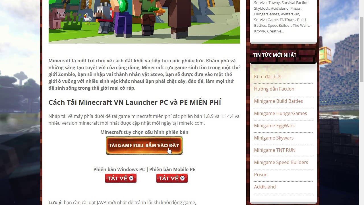 Cach Tai Minecraft That YouTube Cach tai minecraft that youtube