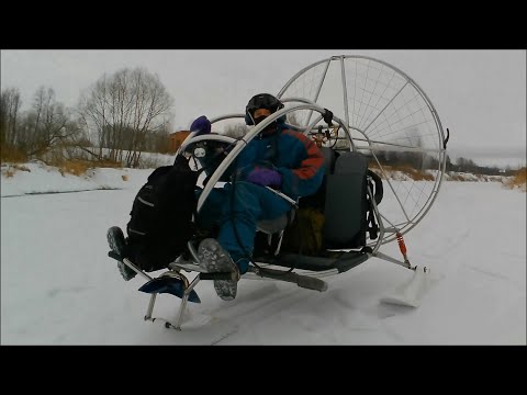 Видео: Аэросани из параплана !! 100 км/ч ЛЕГКО!!