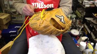 野球 baseball shop【#341】グラブのリレース（レースアップウエブ周り