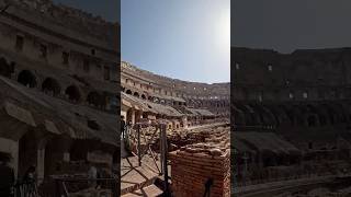 Walking the Colosseum Underground… unreal experience 🇮🇹 #Rome #Travel #Shorts