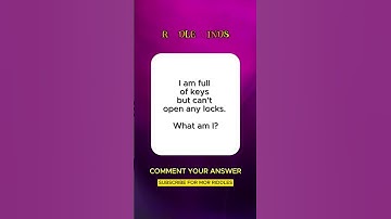 I am full of keys but can