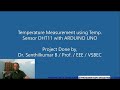 Temperature Measurement using DHT11 Sensor with LCD (16x2) Display