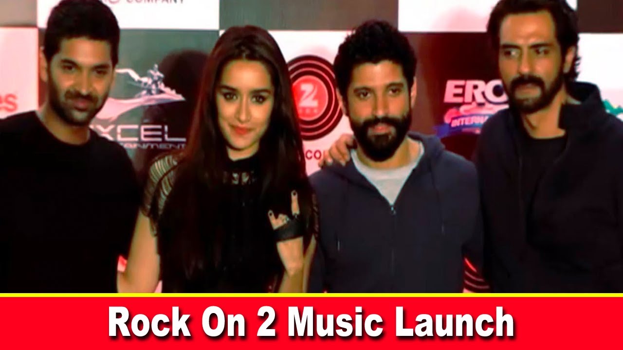 Farhan Akhtar And Arjun Rampal, At Music Launch Rock On 2.