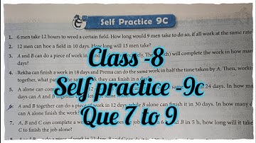new learning composite mathematics class 8 self practice 9c| schand maths solutions chapter 8ex9c