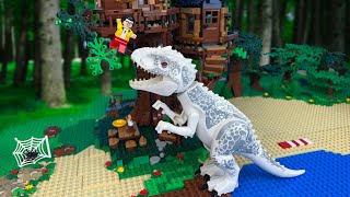 Лего ЛЕГО Мир Юрского Периода Динозавр и Дом на Дереве