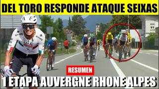 ISAAC DEL TORO BESTIAL RESPONDE ATAQUE DE SEIXAS 1 ETAPA TOUR AUVERGNE RHONE ALPES 2026