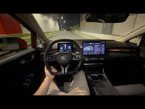 Driving MG4 Urban 2026 at Night - No Comment!