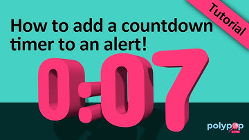 How to add and customize an amazing 3D Countdown Timer to an alert - Tutorial