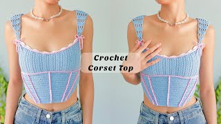 Crochet Fairy Corset Top Tutorial | Chenda DIY