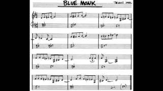 Blue Monk - play along - backing track (C key score violin/guitar/piano) chords