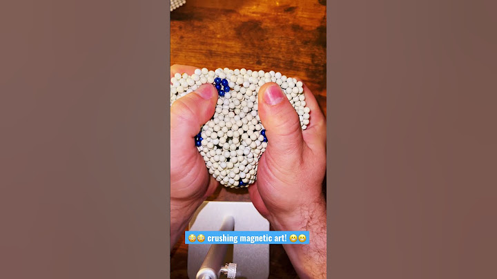 Crushing magnetic art ball. Over 1000 plus magnets! 😲 #shorts