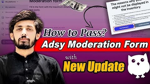 How to Pass Adsy Moderation Form | Guest Posting Plateforms | Fakhar Nazir