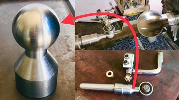 Making a Lathe Ball Turning Tool | Tie rod ball pin size reapering tool for lathe machine