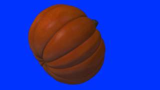 Greenscreen Of A Pumpkin