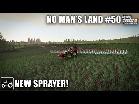 Spraying Fertilizer & Spreading Digestate - No Man&rsquo;s Land #50 Farming Simulator 19 Timelapse