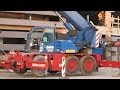 Mobilkran TEREX AC 40 City bei der Fassadenmontage am P1 am Airport Hamburg - Soeren