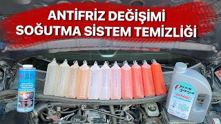 Antifriz değişimi ve Soğutma sistem radyatör temizliği | Hava alma