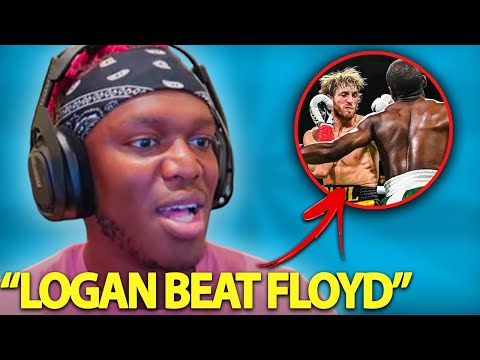 KSI Reacts To Logan Paul VS Floyd Mayweather *FULL FIGHT*