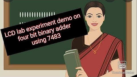 KTU LCD lab experiment for ECE,EEE and CSE Btech students-4 BIT binary adder circuit using 7483