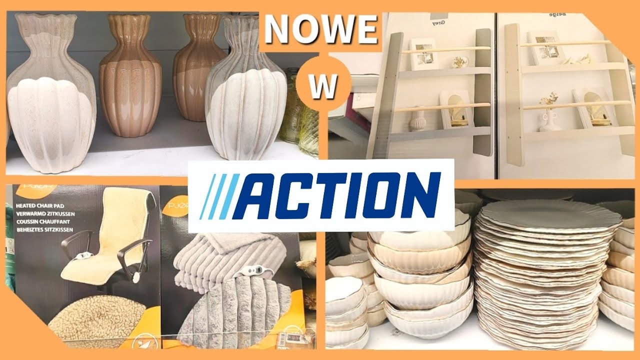 ACTION 2025 ⭐ Przegląd NOWOŚCI‼️ Dekoracje Półka naścienna Wazony Koc elektryczny– MUST HAVE
