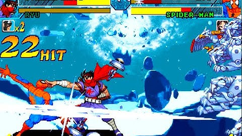 Marvel Vs. Capcom-Ryu + Strider Hiryu Playthrough