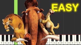 Ice Age Opening Travel Music Piano Tutorial