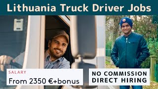Jobs in Lithuania Jobs | Truck Driver Job & Free Work Visa | Salary €2350 + Bonus | Direct Hiring screenshot 5