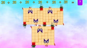 NUMBERBLOCKS STEP SQUAD 6 IDENTICAL NUMBER ADDITION | FIND THE SUM | LEARN TO COUNT | hello george