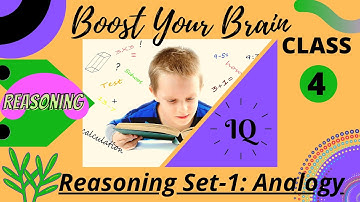 Best Brain Boosting set for kids | Analogy | Matching Pairs | Olympiad preparation class 4 | Set 1