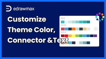 Customize Theme Color, Connector and Text | EdrawMax Tutorial