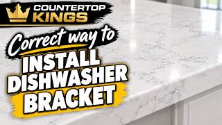 HOW TO INSTALL DISHWASHER BRACKET (CORRECTLY)