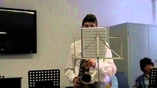Video thumbnail of "brano jazz per sax"