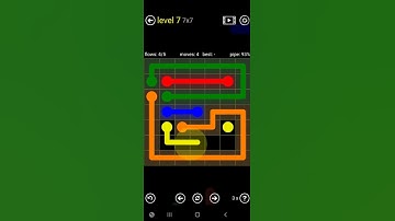How To Solve Flow Free Regular Pack Level 7 7x7 Board Medium Walk Through Solution Walkthrough