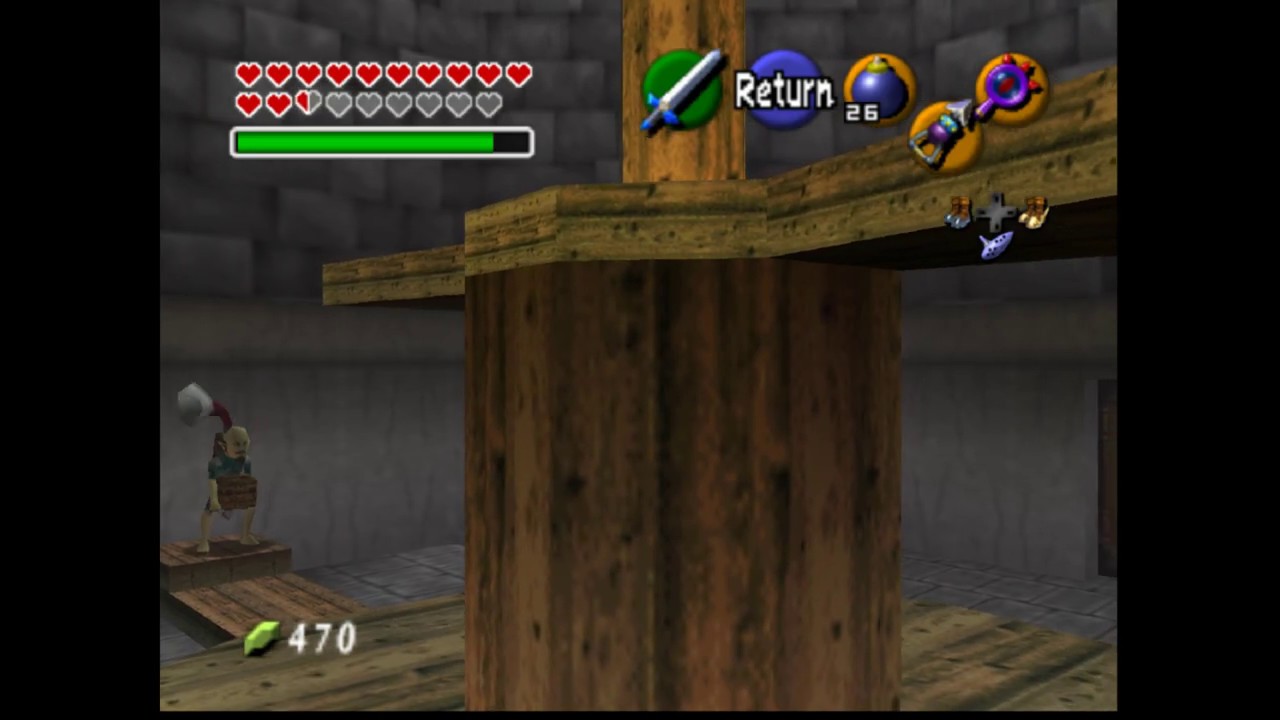 Ocarina of Time Randomizer Trick Windmill Piece of Heart with Nothing