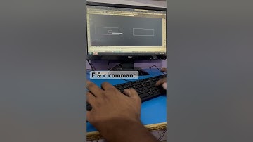 Fillet and chamfer tool in autocad #cad #laptop #computer #tutorial #design #autocad#cam