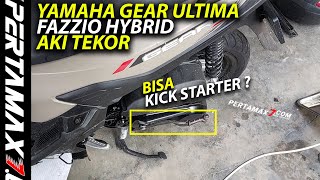 YAMAHA Fazzio Hybrid GEAR Ultima Battery Dead Can Kick Start Engine Start #fazzio #gearultima