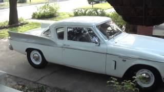 Belinda Half throttle burn out 1957 Studebaker silverhawk