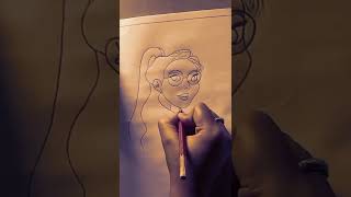 Easy way to draw girl ponytail hair | Beginner simpletutorial | sketches pencilsketch #art #girl