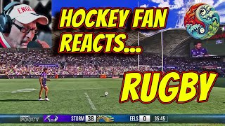 Rugby League Reaction!  A HOCKEY FAN REACTS Sees rugby (NRL) For the first time