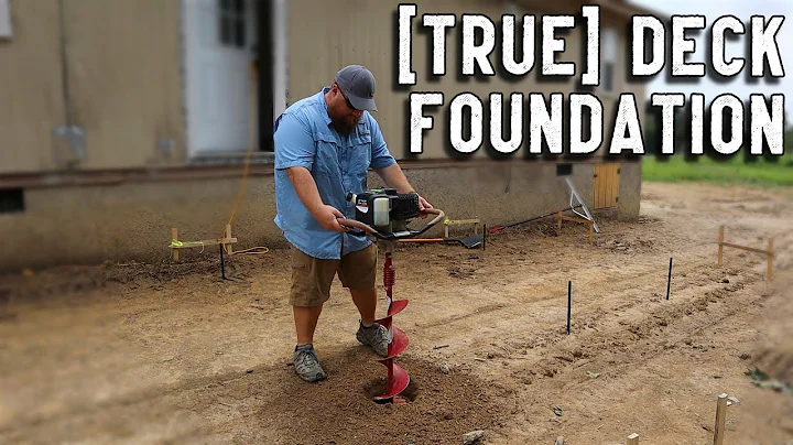 BIG Beginnings for our BACK DECK! // 12' x 10' Mobile Home Deck Build - Pt. 1