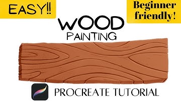 Easy Procreate Wood Painting Tutorial | How to Draw Wood Digitally on Procreate On ipad