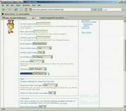 Gaia Online Profile Tutorial