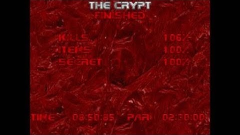 DOOM 2  - The Plutonia Experiment (Map 13: The Crypt): Ultra Violence 100%