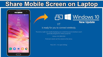 How to Share Mobile Screen in Windows 10 | 100% Fix connect option disabled in new update | rkgeeks